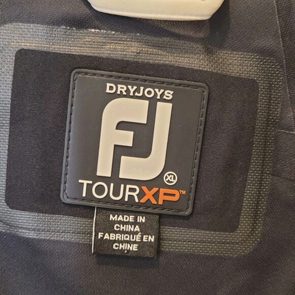 Footjoy Dryjoys Tour XP 1/2 Zip Short Sleeve Blue Pullover Golf Jacket XL Logo - Picture 8 of 10